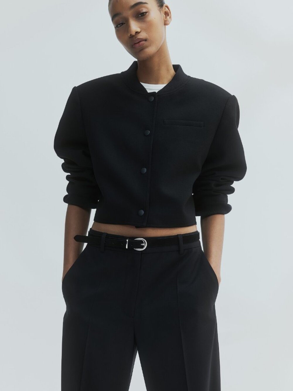 H&M Short shoulder-pad jacket - Picture 2 of 9